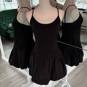 Hot Topic Black Mini Dress with Spaghetti Straps